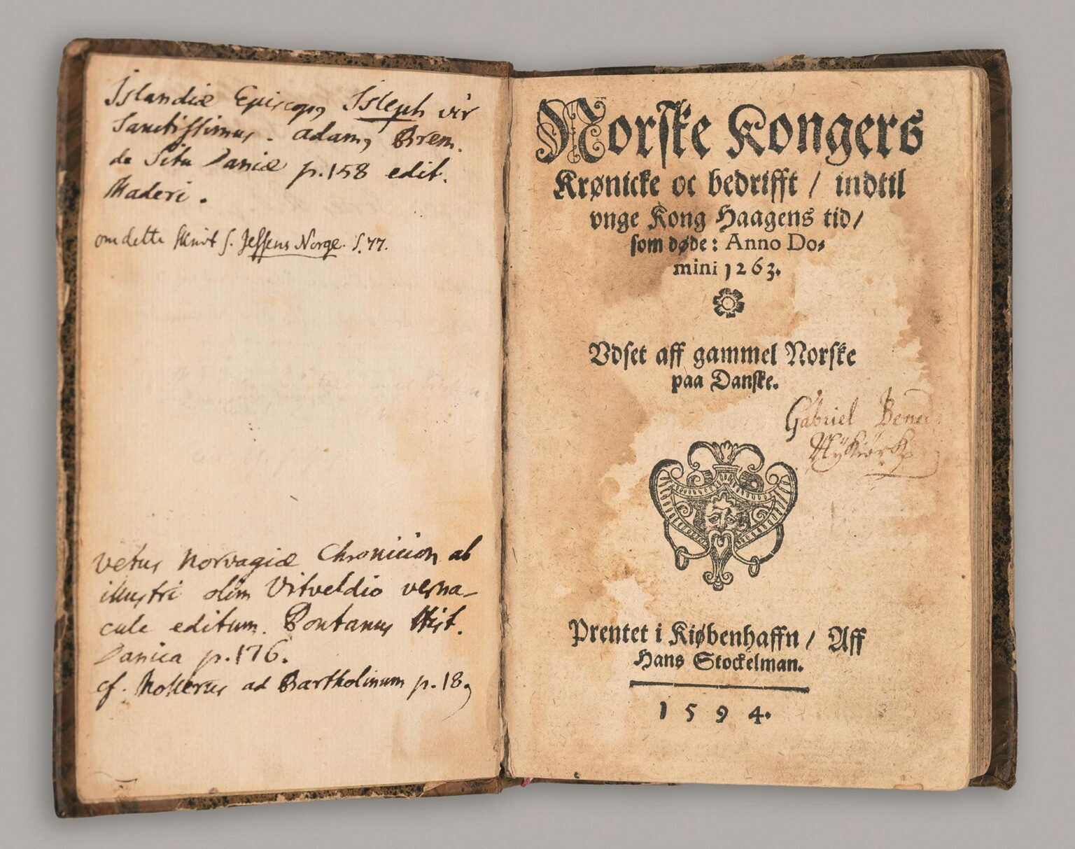 Heimskringla, first edition, 1594