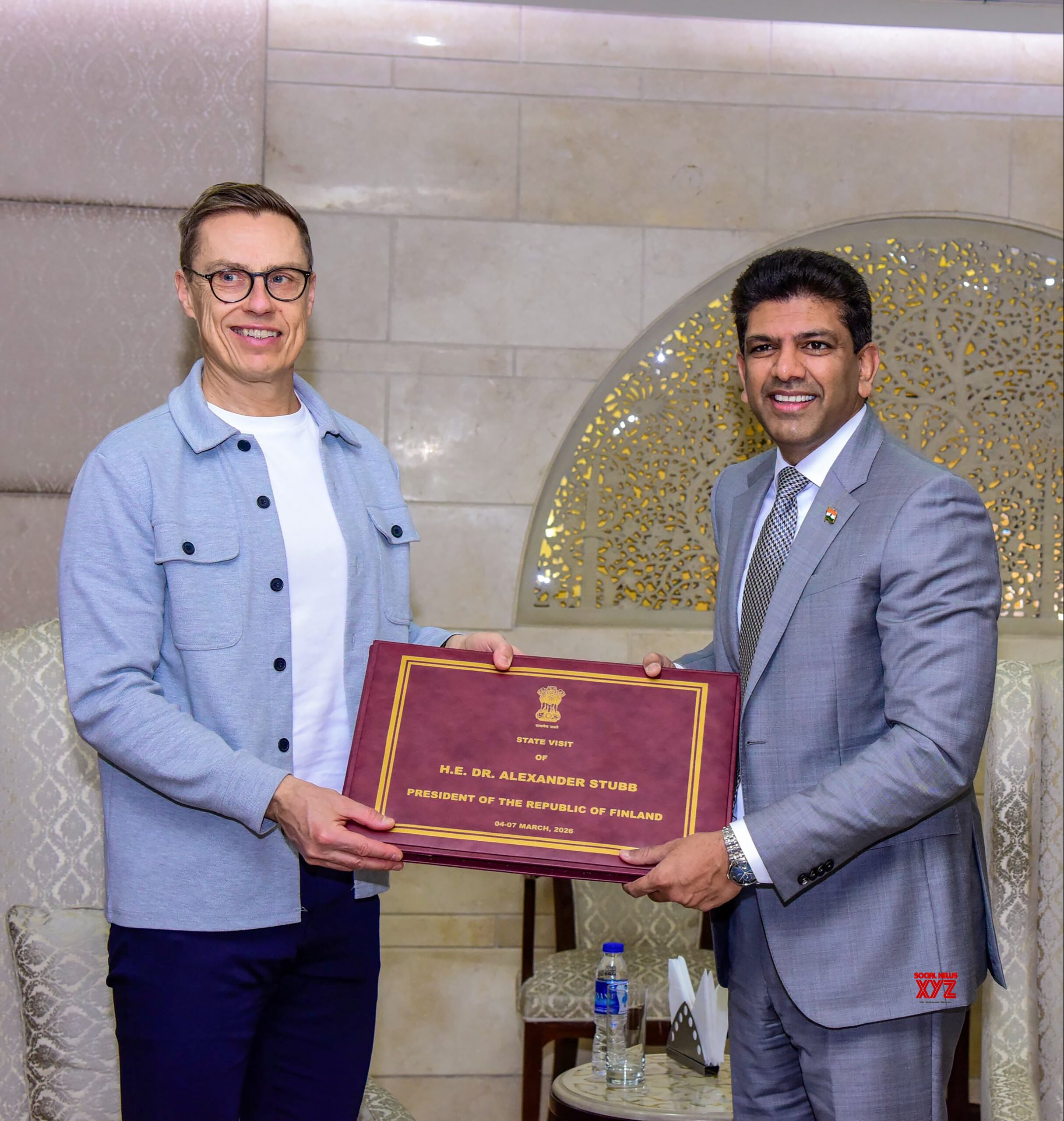 New Delhi: Finland President Alexander Stubb Departs India #Gallery New Delhi: Finland President Alexander Stubb Departs India #Gallery