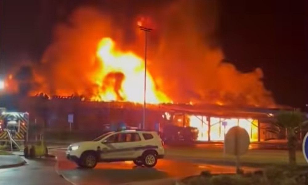 12-year-old girl arrested after setting fire to supermarket in France 12-year-old girl arrested after setting fire to supermarket in France