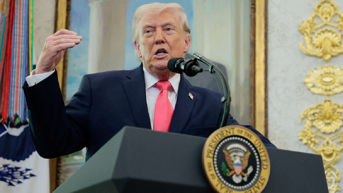 Donald Trump, presidente de Estados Unidos, plantea un plan de 15 puntos para finalizar la guerra de Irán - PHOTO/REUTERS/EVAN VUCCI