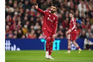 Mohamed Salah of Liverpool reacts