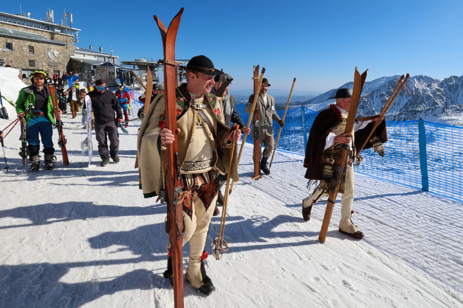 Celebrations at the Kuźnice station in Zakopane mark the 90th anniversary of the Kasprowy Wierch cable car, 15 March 2026.