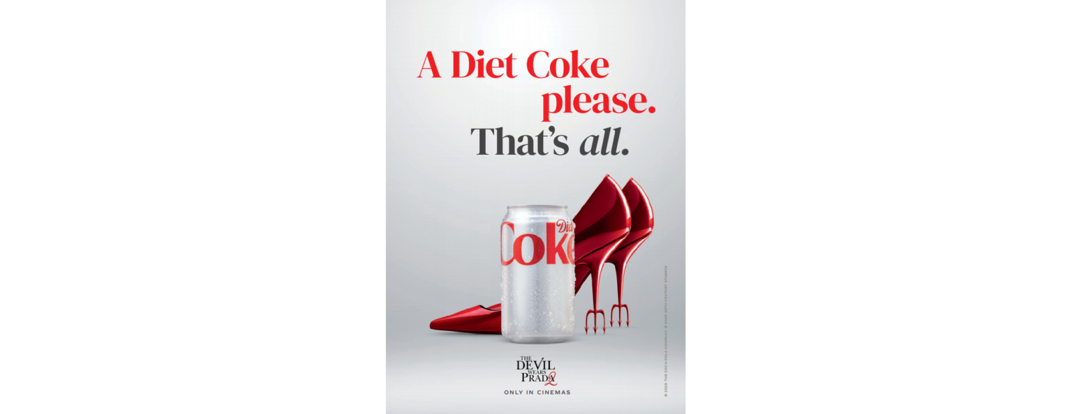 Diet Coke makes its runway debut with 20th century studios’ The Devil Wears Prada 2 Diet Coke makes its runway debut with 20th century studios’ The Devil Wears Prada 2