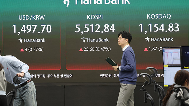 Won-Dollar Exchange Rate Breaks 1,500