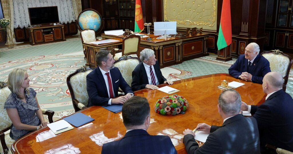 Belarus’ strongman leader hosts U.S. envoy for talks, in effort to improve ties with Washington Belarus' strongman leader hosts U.S. envoy for talks, in effort to improve ties with Washington