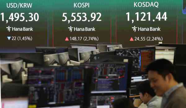 KOSPI Up 2.74% Tuesday