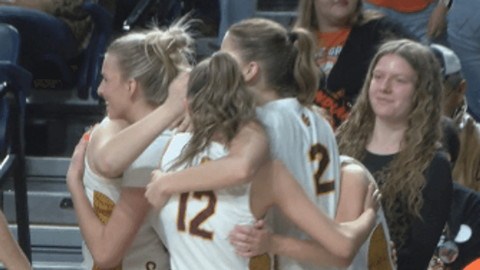 Baker wins State B girls championship over Malta. 3/14/2026. (Photo: Tommy Rooney/ NBC Montana)