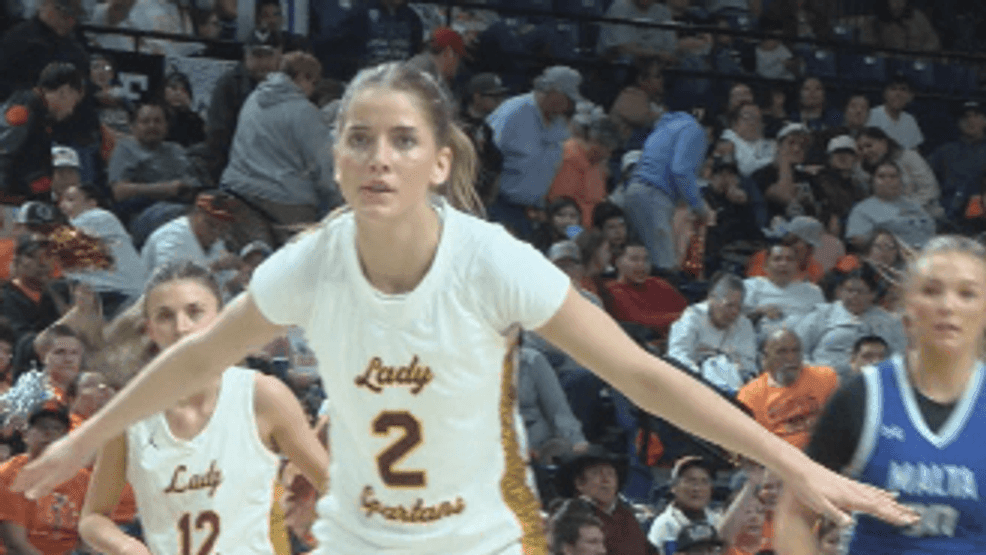 Baker wins State B girls championship over Malta. 3/14/2026. (Photo: Tommy Rooney/ NBC Montana)