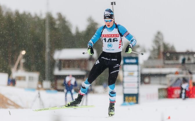 Estonian biathlon young men won bronze in the 3 x 7.5 km relay at the World Youth and Junior Championships in Arber, Germany