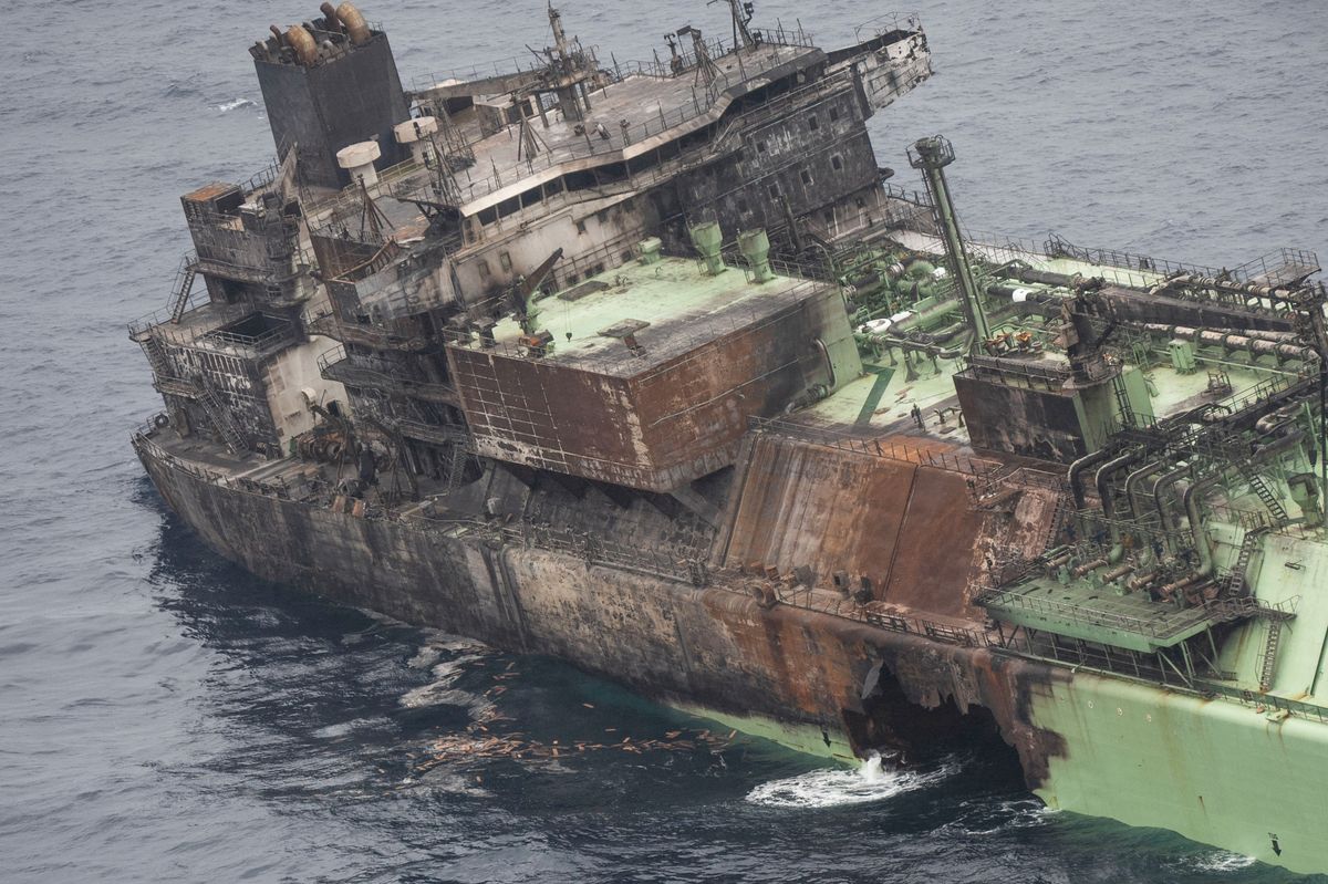 The carrier is adrift between Malta and Lampedusa