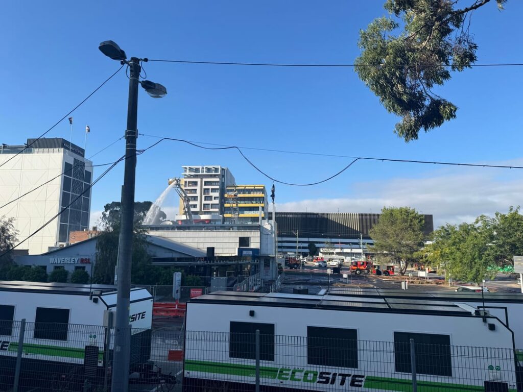 Hope everyone involved is safe— seems like the RSL in Glen Waverly has been a smidge charred