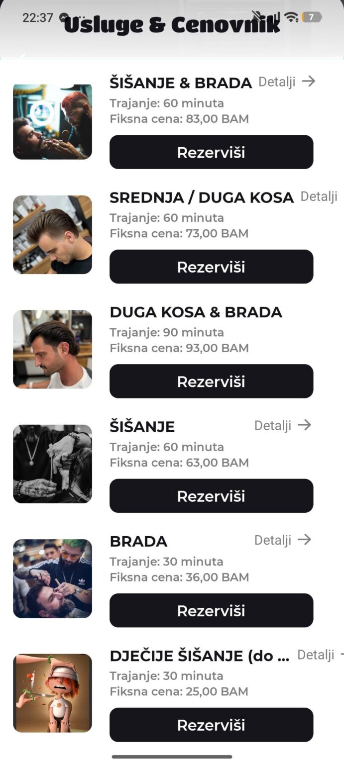 Haircut prices in Bosnia and Herzegovina