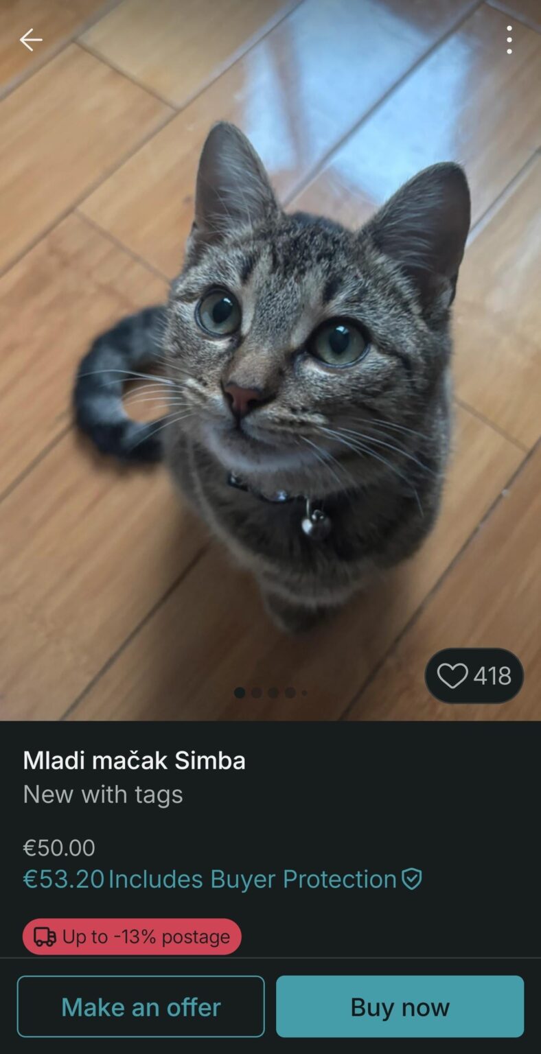 Here's another cool ad, when we mentioned Vinted recently