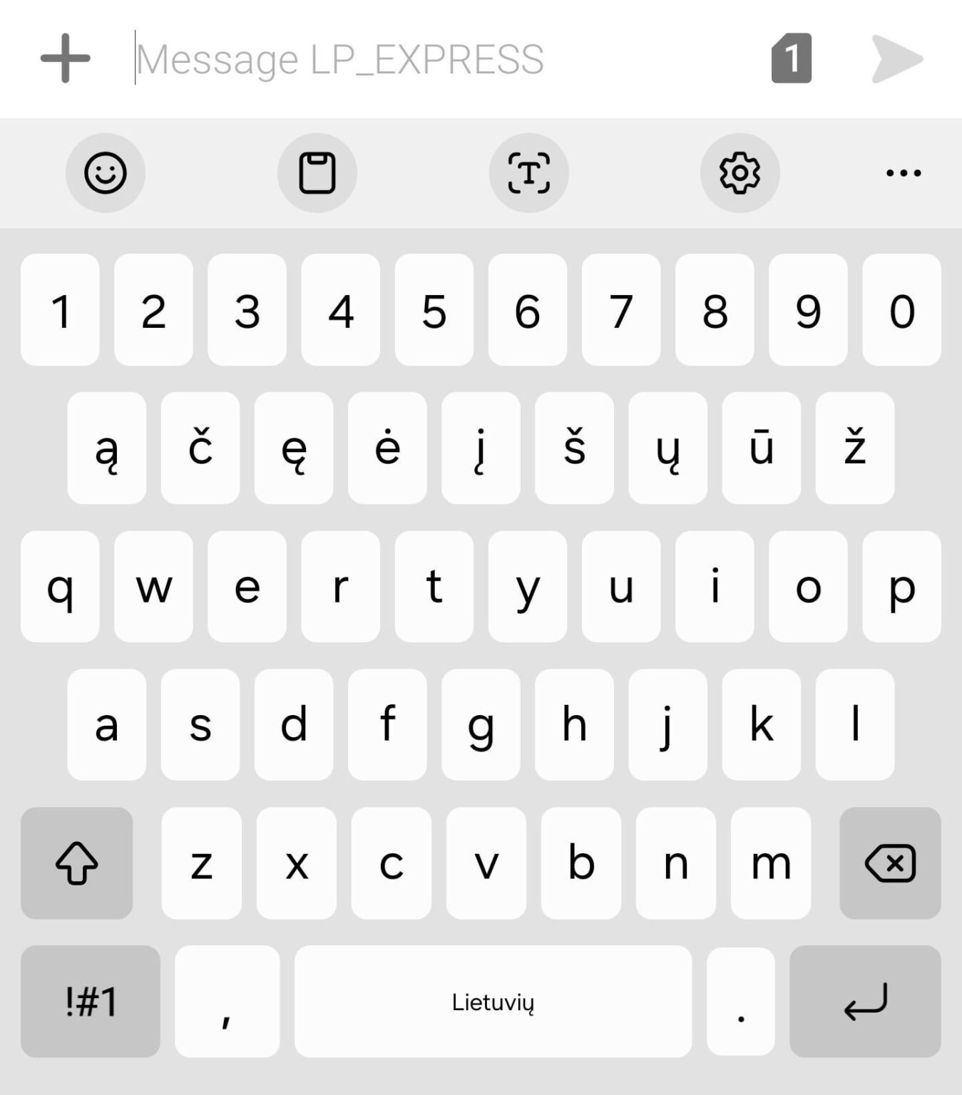 Advise android keyboard with LT character row Advise android keyboard with LT character row