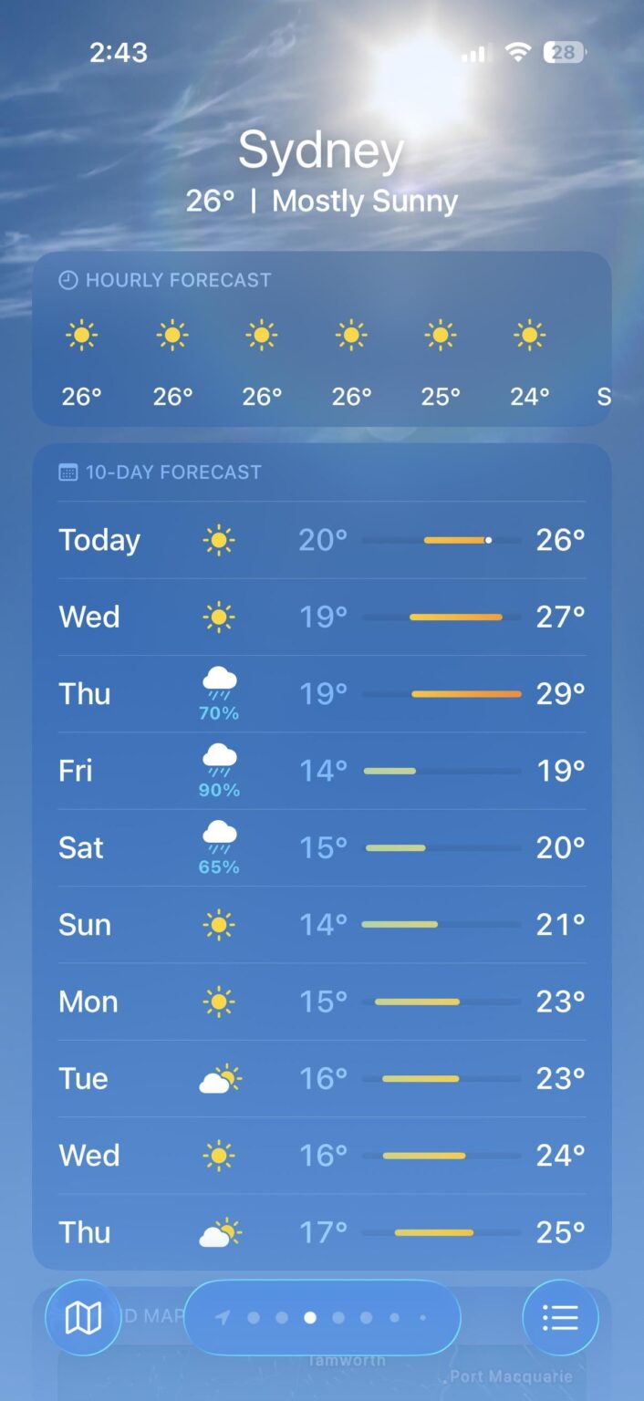 Looks like we are swapping over to cooler nights in a few days