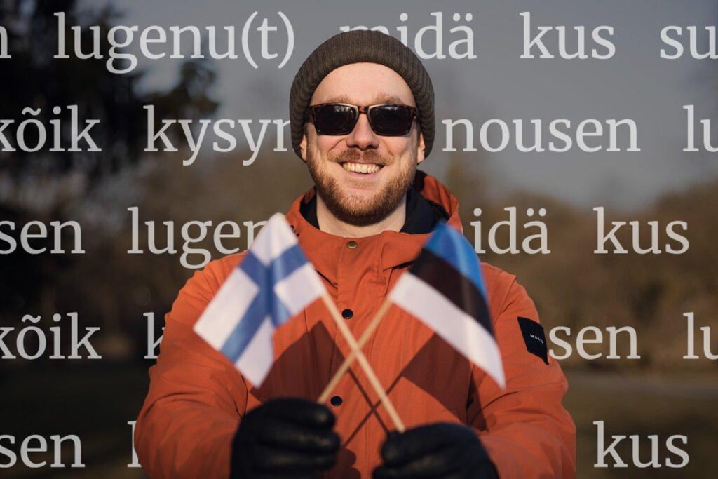 Tongue in mouth and Finland!