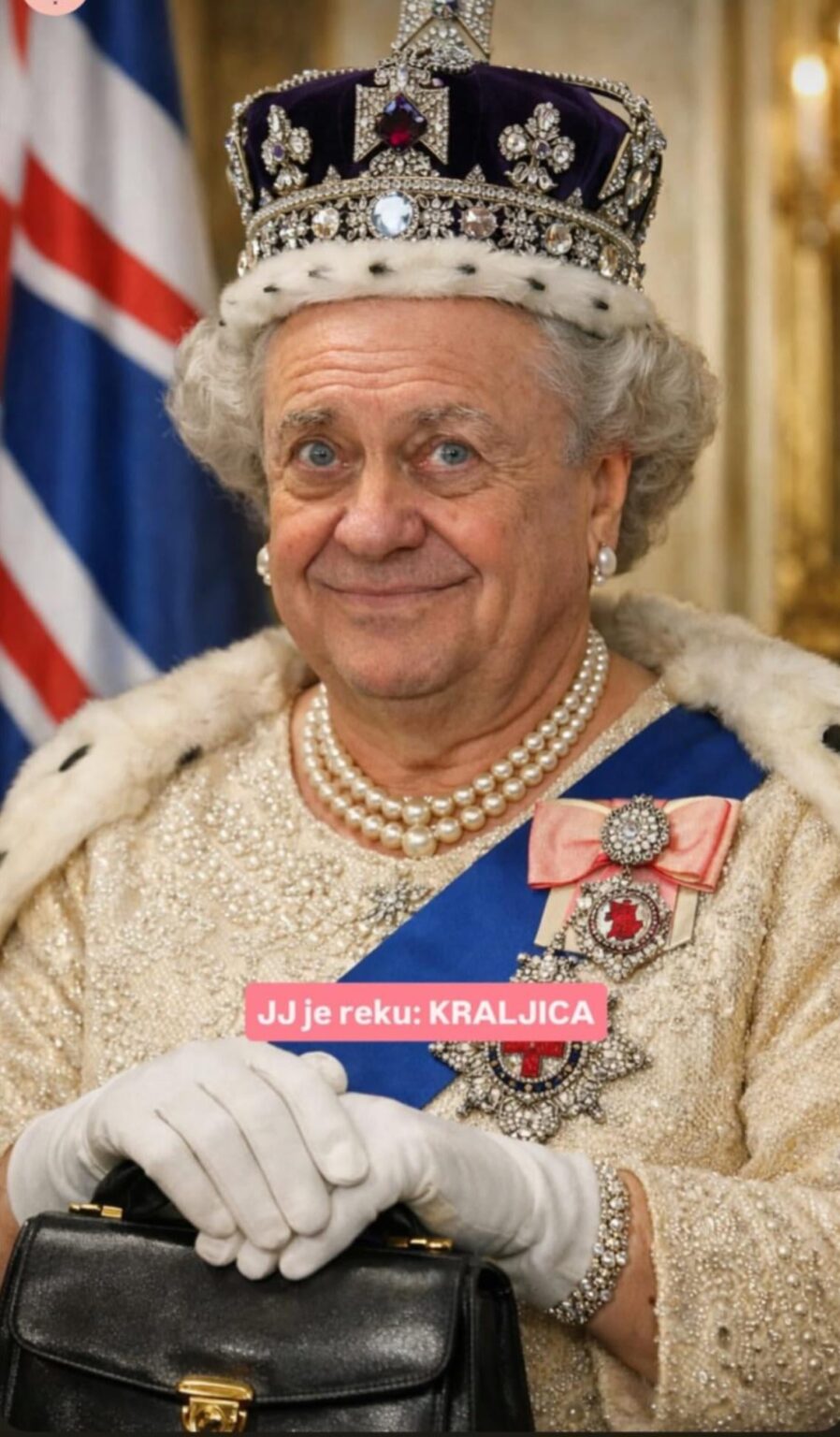 The cute and young Queen of Ljubljana.