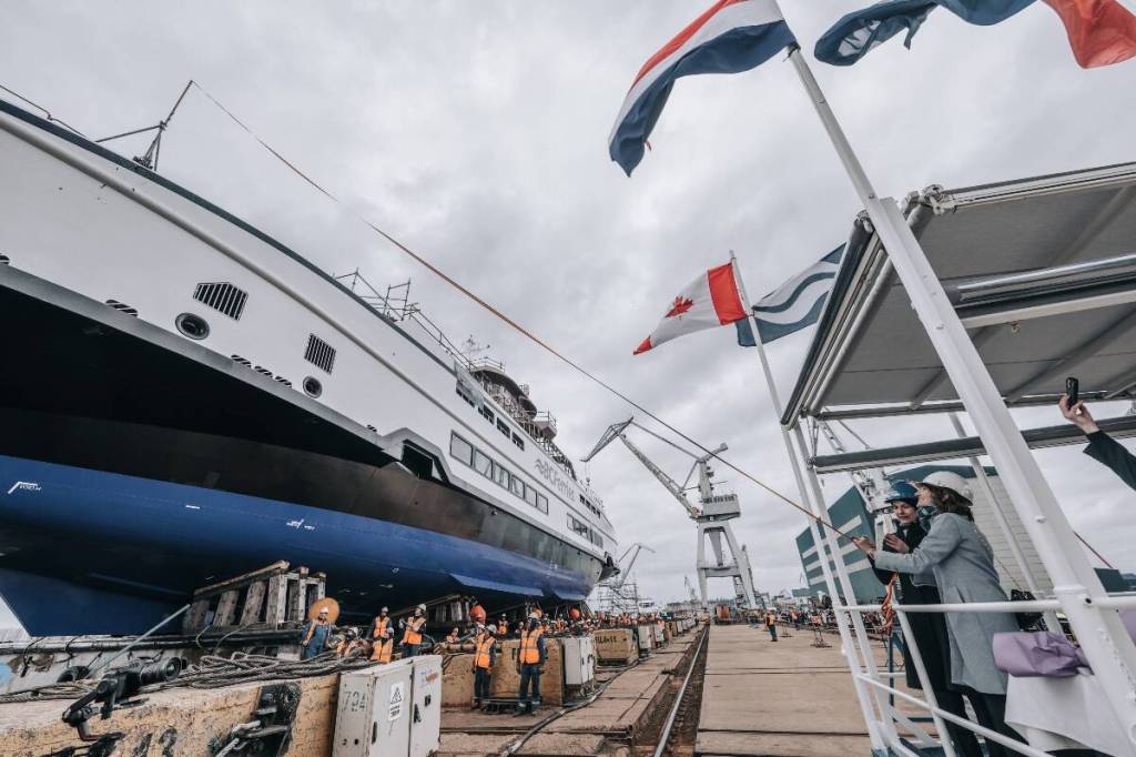 New Campbell River-Quadra Island ferry marks milestone at shipyards in Romania