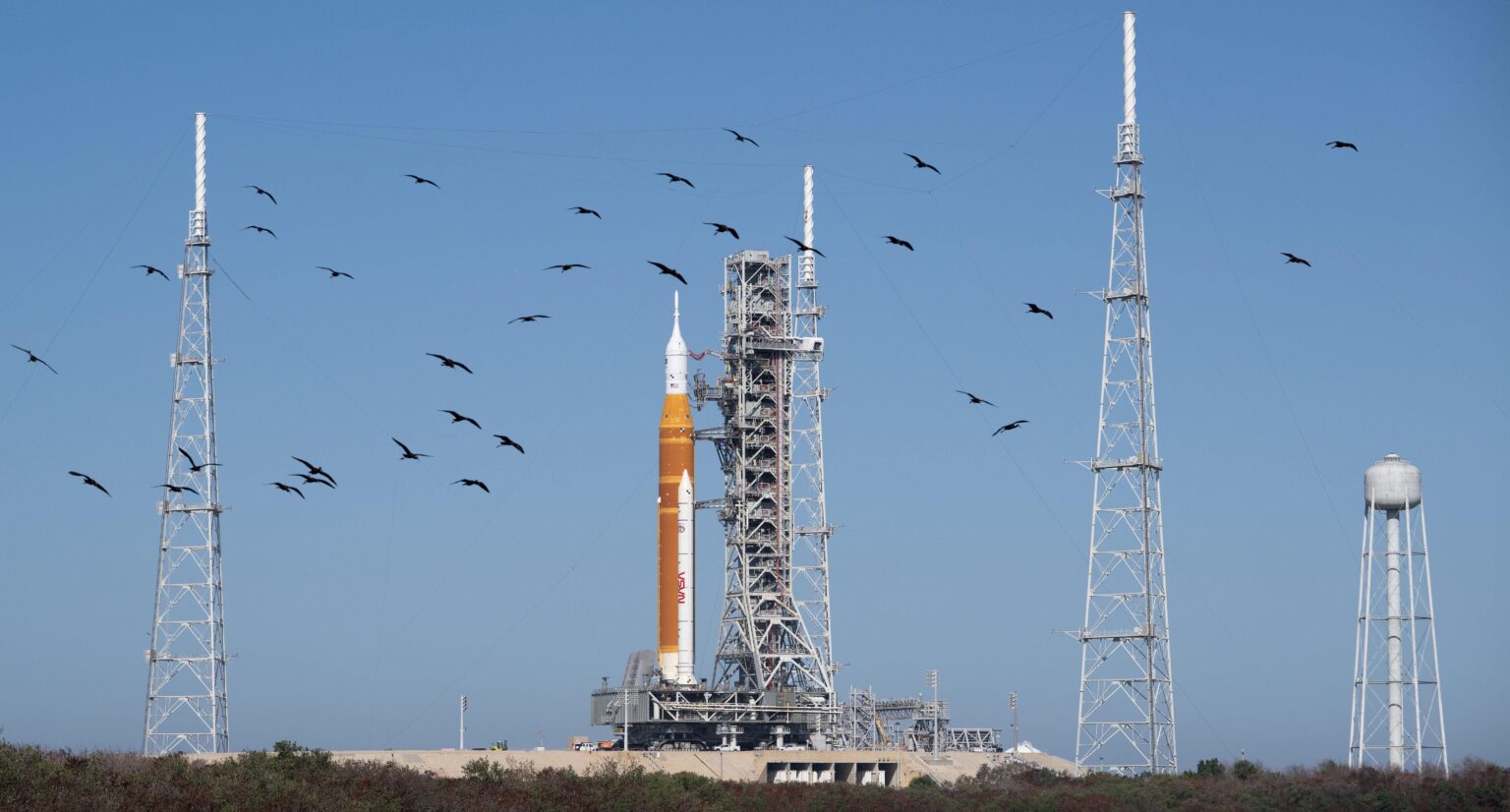Artemis II Rollout on  March 20, 2026. Photo Credit: (NASA)