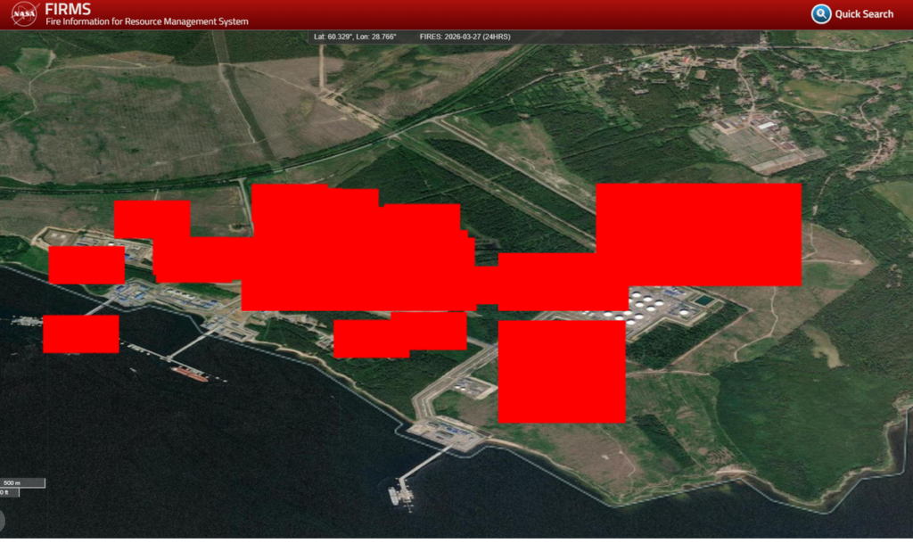 Russia’s Baltic Ports Oil Terminals in Flames From Punishing Ukrainian Drone Strikes