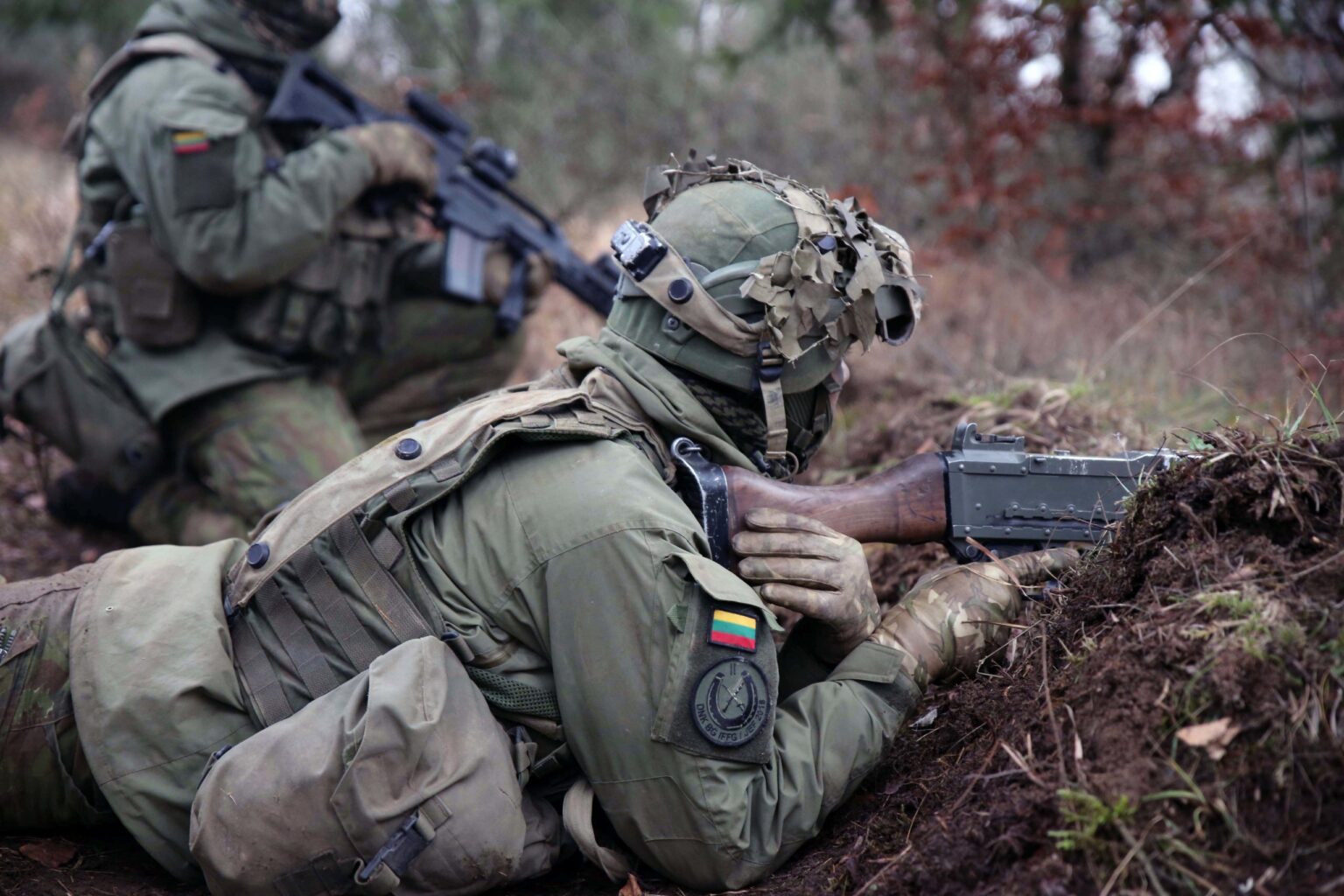 Lithuania Open to Join US in Iran War if Asked Lithuanian troops defend their position versus opposing forces during Combined Resolve XI on Dec. 6, 2018 in Hohenfels, Germany. Combined Resolve XI is a biannual exercise that serves as the combat training center certification exercise for regionally allocated forces. This iteration of the exercise takes place in two phases at the Grafenwoehr and Hohenfels training areas between Nov. 26-Dec. 14, 2018 and Jan. 13-25, 2019. (U.S. Army photo by SSG. Tyrone Williams)