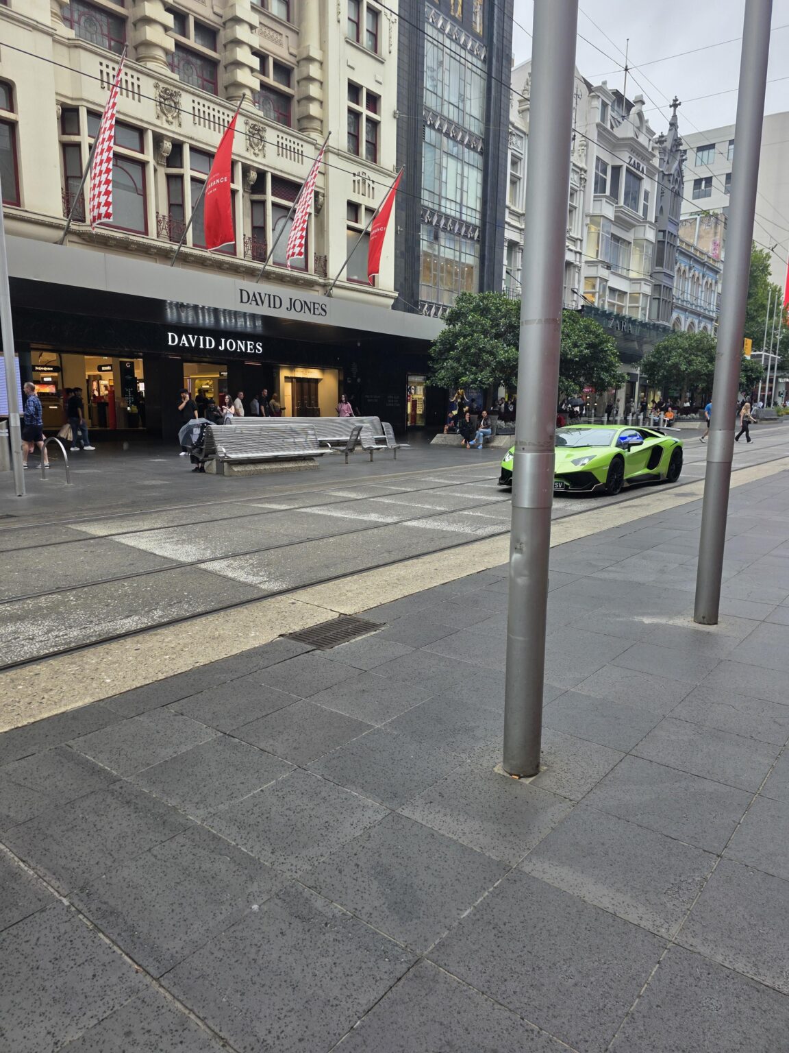 Funny looking Tram in Bourke StMall today