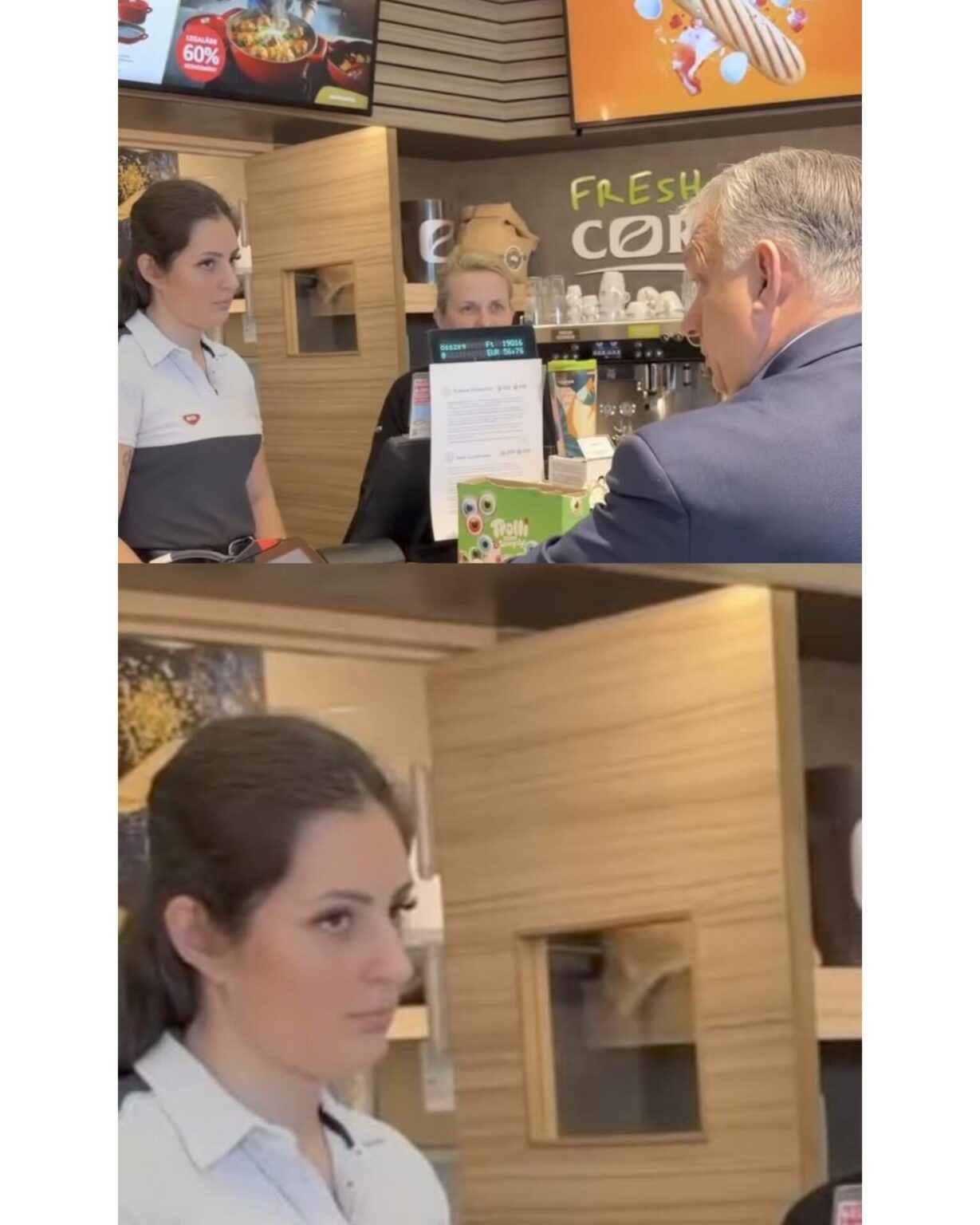 The well girl was very happy to be in Viktor's video