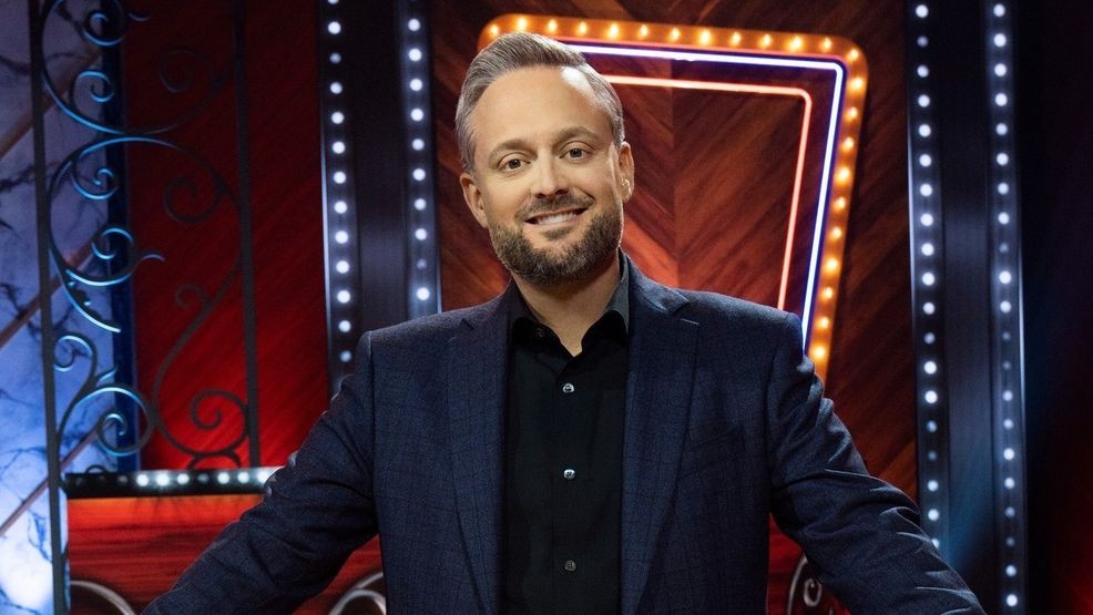 Nate Bargatze, Host of "The Greatest Average American" game show. (Credit: Disney/Connie Chornuk)