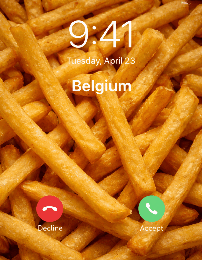 What's the first thing you would say? (All of Belgium will hear you)