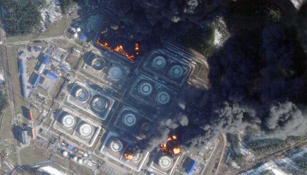 At least four oil storage tanks on fire at Russia's Primorsk port, following drone attack