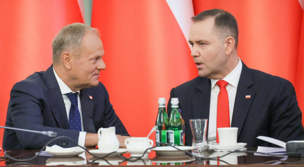 Donald Tusk i Karol Nawrocki