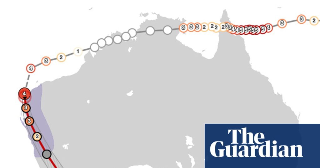 Cyclone Narelle forecast tracking map: where is its path expected to cross WA coast and will it reach Perth? | Tropical Cyclone Narelle