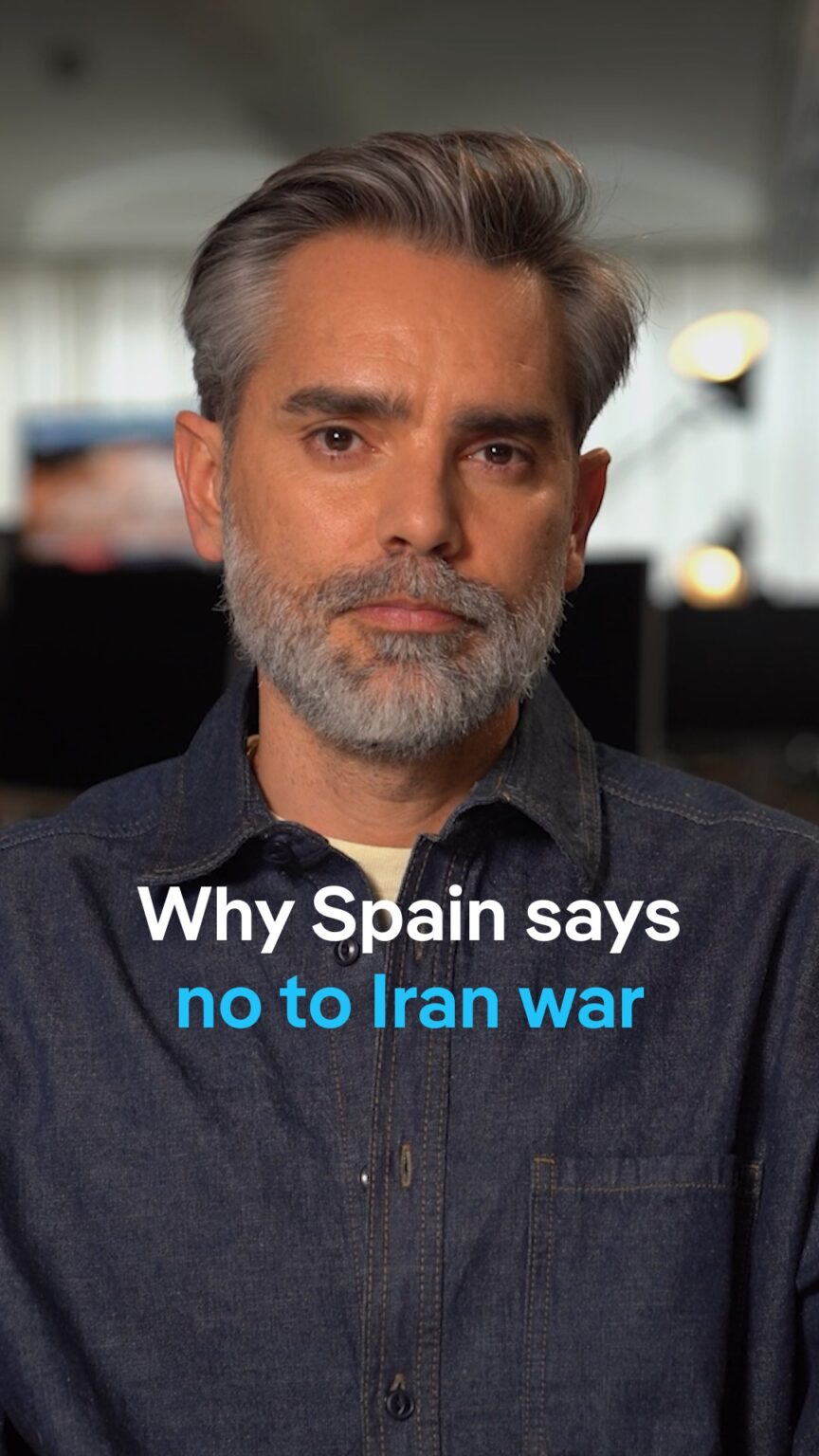 "No to war." Spanish Prime Minister Pedro Sanchez has made his government’s opposition to the US-Israeli war on Iran clear. Madrid has banned the US from using the jointly operated military bases in Spain to wage war on Iran. US President Donald Trump called the move "unfriendly" and threatened to cut off trade with Spain. But why is Madrid taking Europe’s clearest stand against the Iran conflict? History professor David Jiménez Torres explains. #dwcurrentaffairs