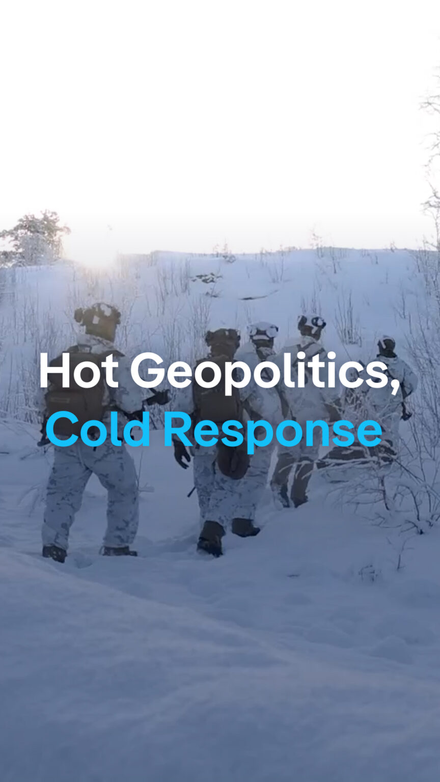 Brutal winds, freezing nights. In Norway’s High North, 32,000 NATO troops are training under extreme Arctic conditions as part of Arctic Sentry. As the Arctic becomes a geopolitical hotspot, Europe is sending another message — not just to Moscow and Beijing, but also to Washington: NATO is actively securing the High North. Brutal winds, freezing nights. In Norway's High North, 32,000 NATO troops are training under extreme Arctic conditions as part of Arctic Sentry. As the Arctic becomes a geopolitical hotspot, Europe is sending another message — not just to Moscow and Beijing, but also to Washington: NATO is actively securing the High North.