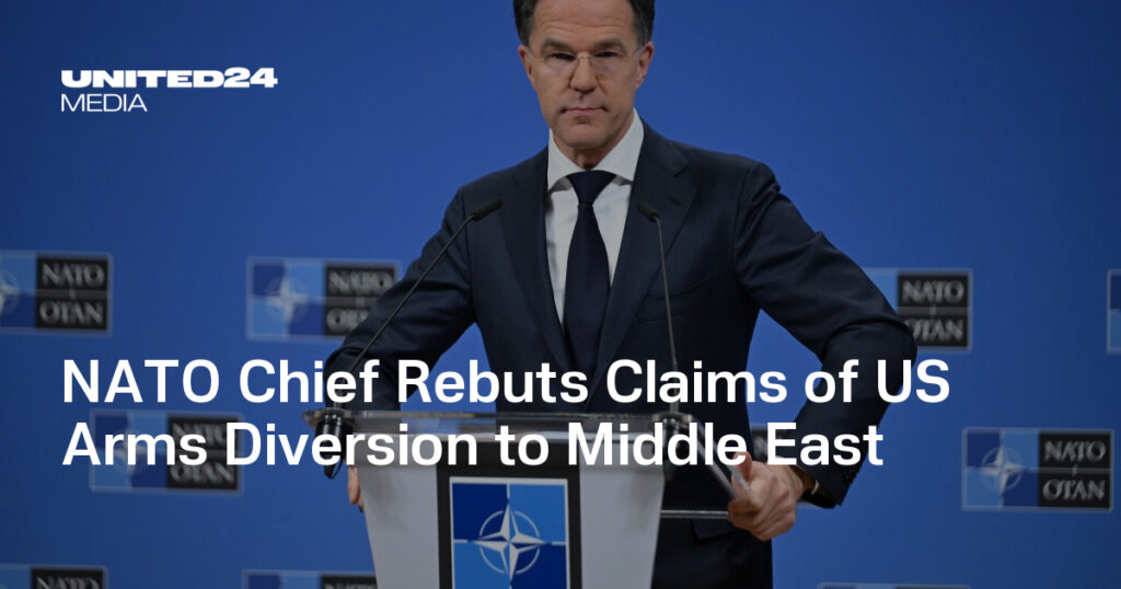 NATO Chief Rebuts Claims of US Arms Diversion to Middle East — UNITED24 Media