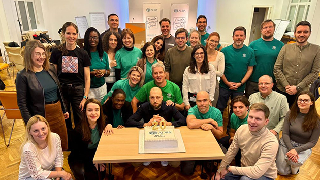 Participants in the ADRA Emergency Response Team training gather for a group photo