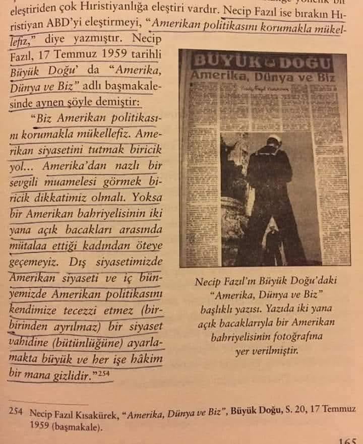 Necip Fazıl Kısakürek's Pro-American Article: "We Are Responsible to Protect US Policy"