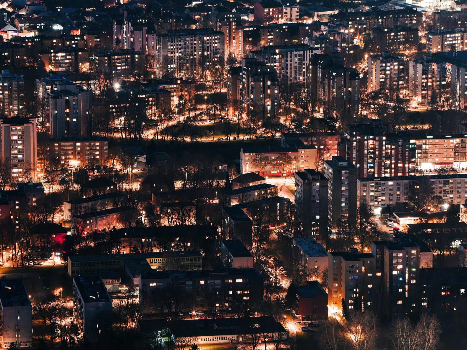 Night vibe of Osijek