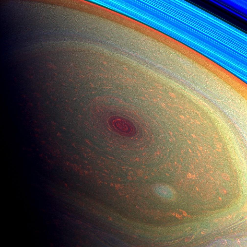 This storm never ends: Saturn’s north pole
