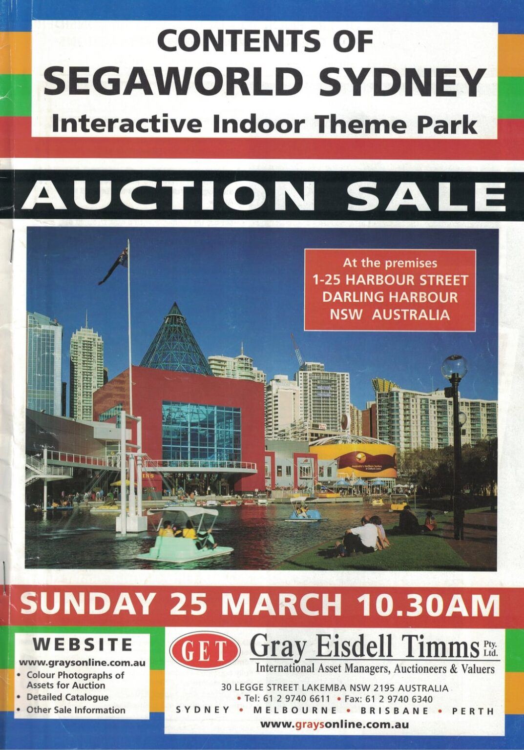 Segaworld Sydney was auctioned off 25 years ago today