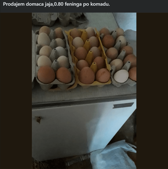 Does this mean that 1 egg = 0.008 KM?