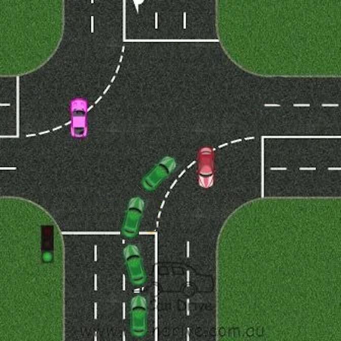 My pet driving peave - don't be the green car