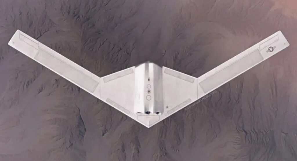 Probable appearance of RQ-180 / Photo credit: Hangar B Productions