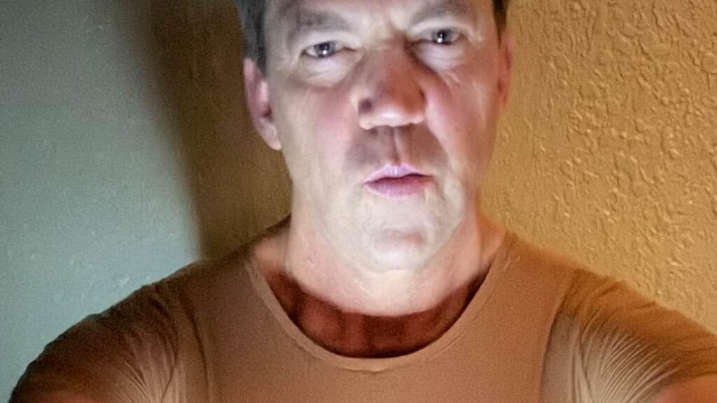 Kristi Noem's husband Bryon leads secret crossdressing life as pouting 'busty bimbo' photos and trove of explicit messages are revealed