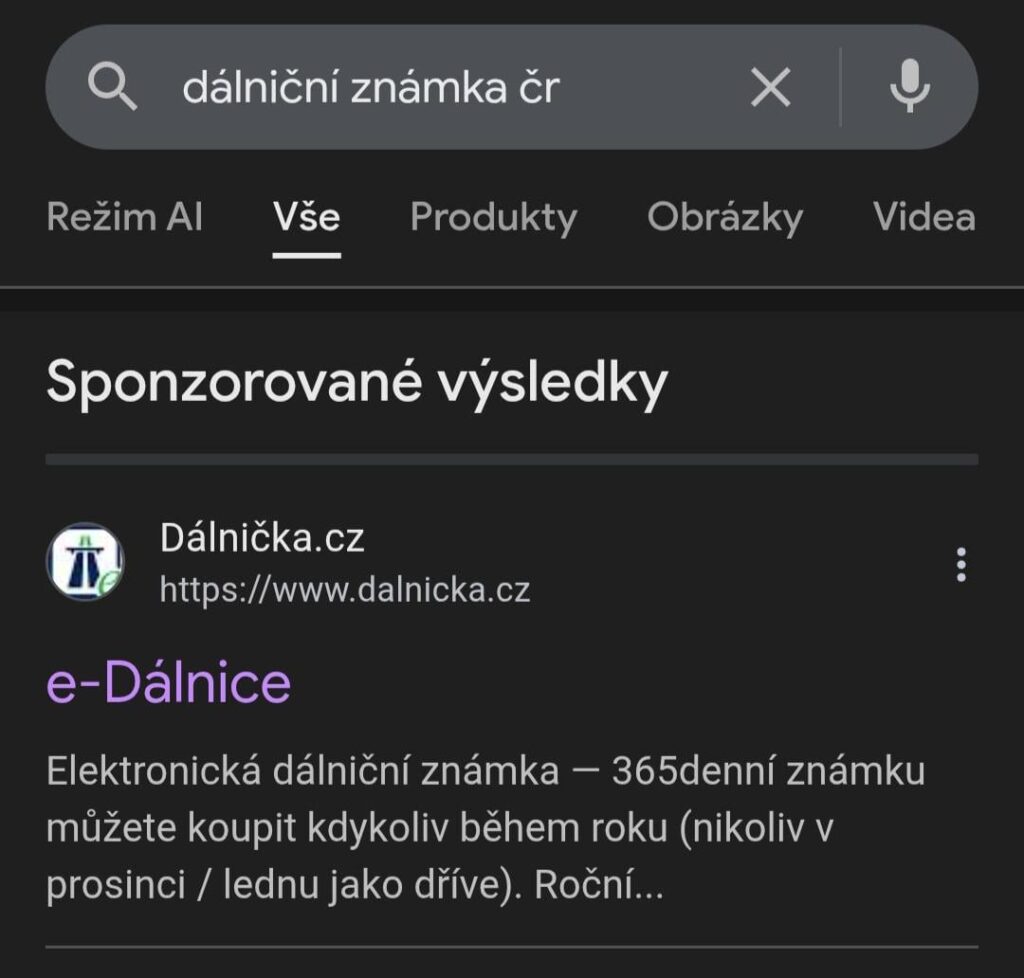 The official website for Czech highway signs is called eDalnice