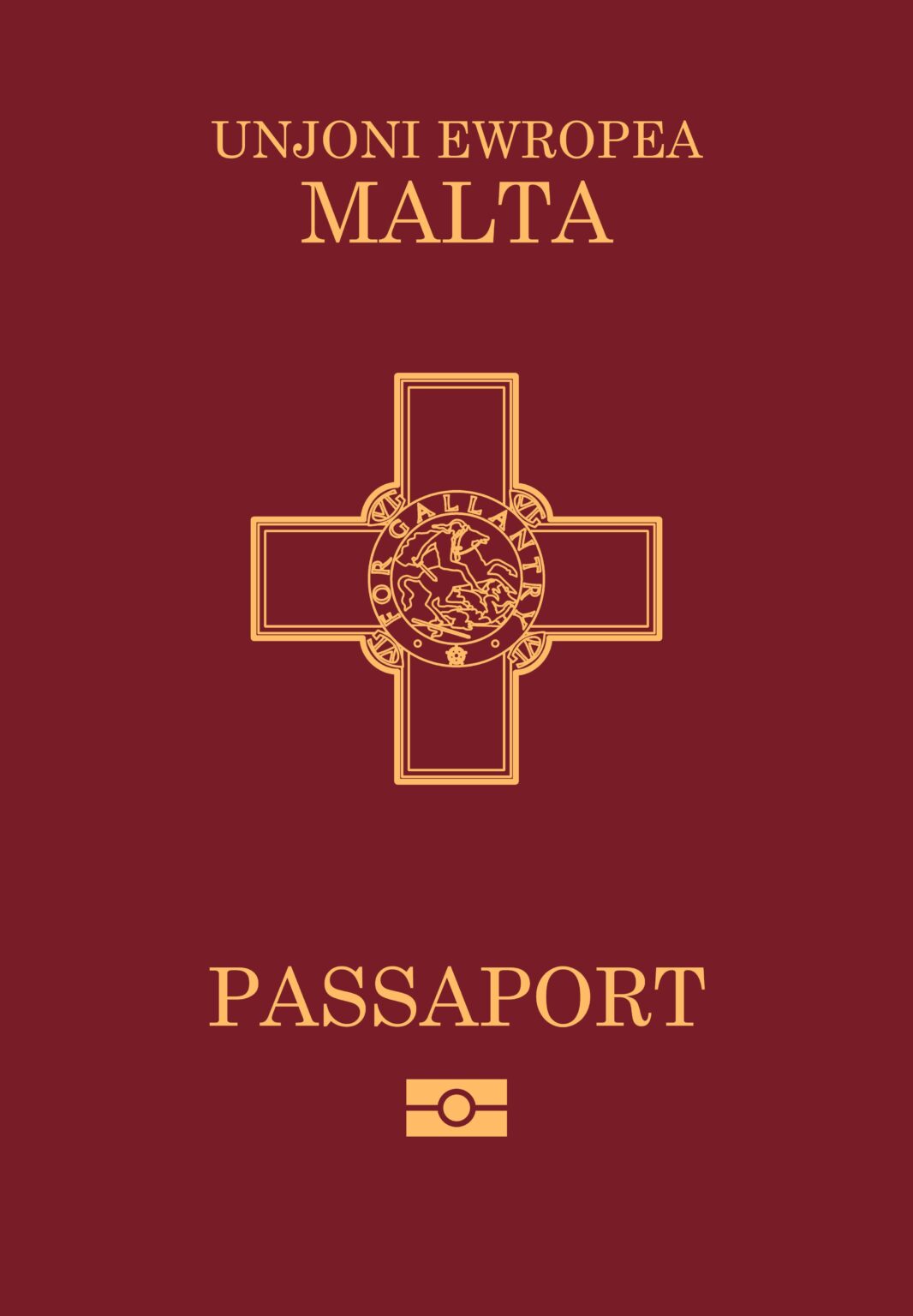 Malta Passport with George Cross