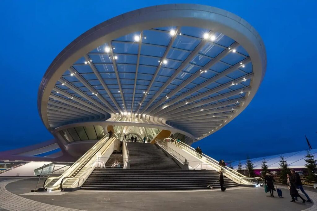 Calatrava Train Station in Mons, Belgium