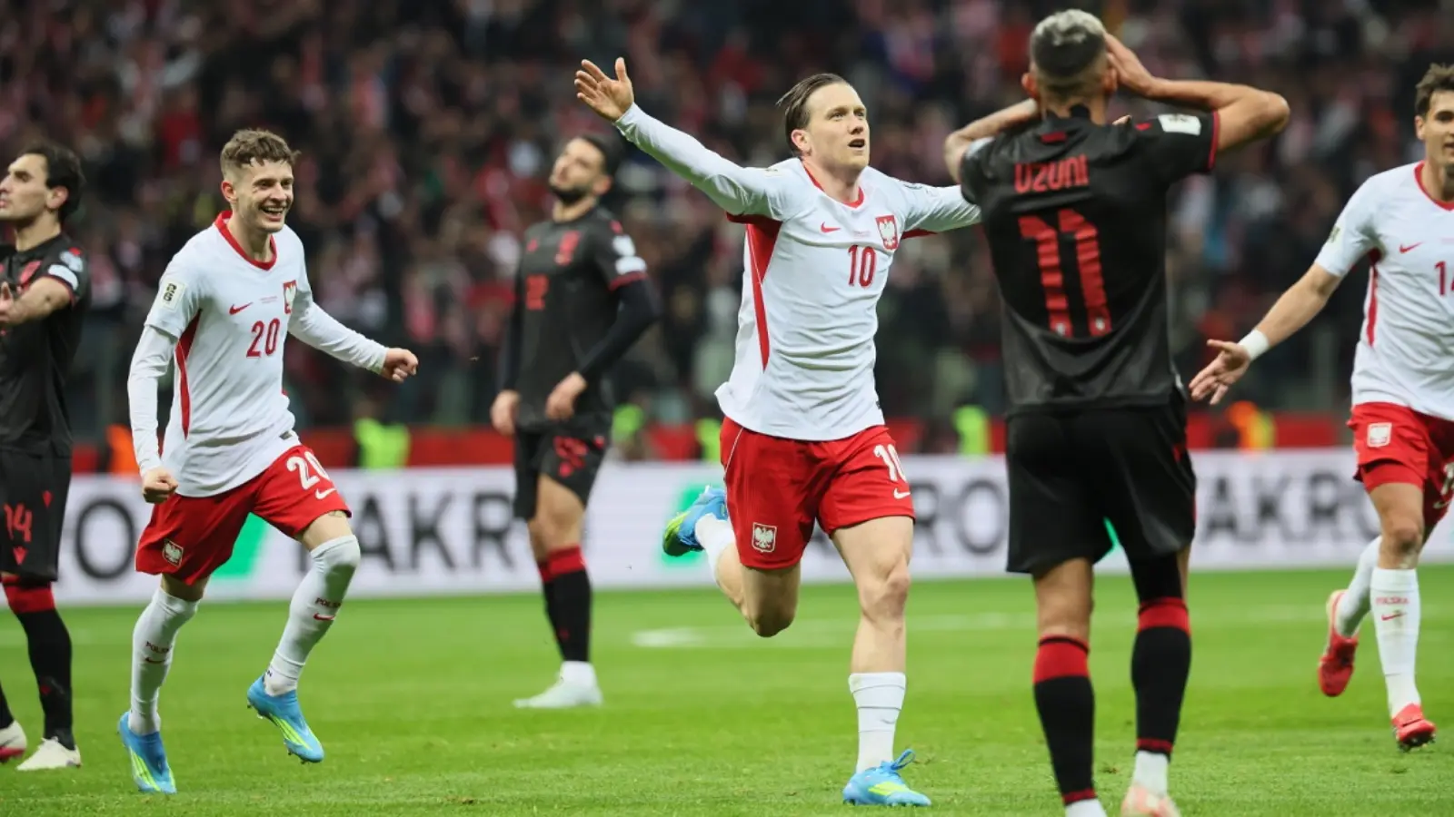 Poland defeated Albania by a comeback to reach the final