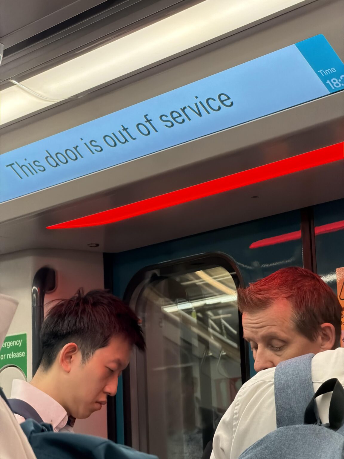 Stuck in a metro train in peak hour
