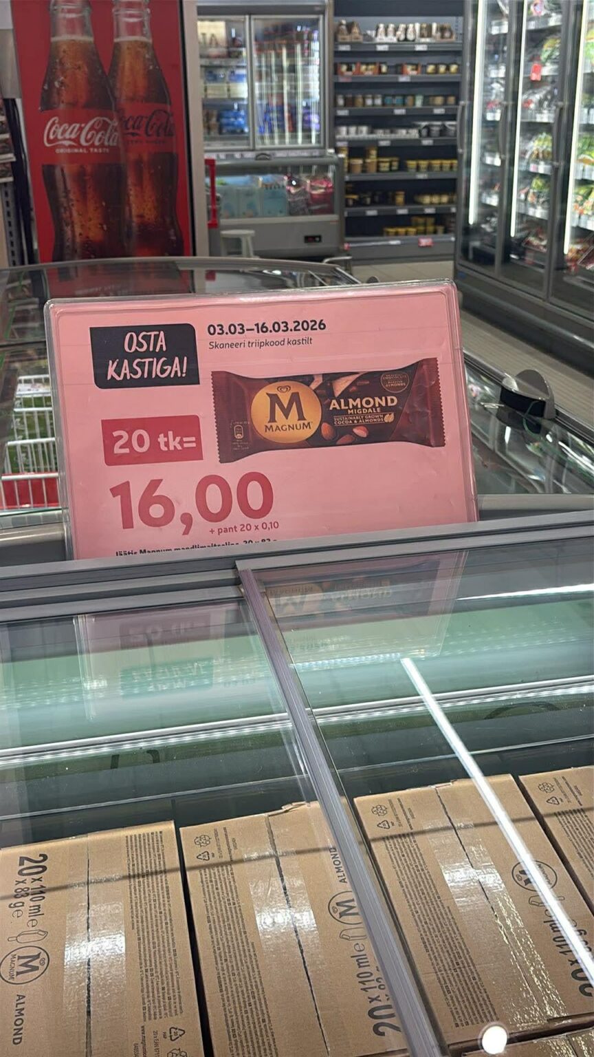 Is the ice cream now in a deposit box?